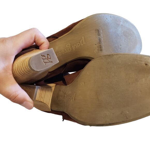 EUC Paul Green Brown Ankle Boots Size 5 UK = Size 7.5 US - Picture 7 of 8